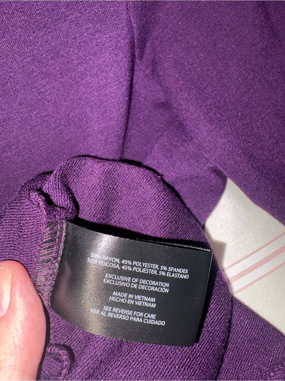 Banana Republic Eggplant Purple Crewneck Long Sleeve Top - Picture 3 of 4